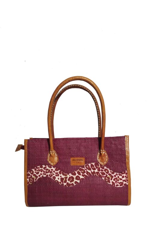 SAC RAPHIA  ONDULÉ SR-025 CR<B>  Petit  modèle </B>